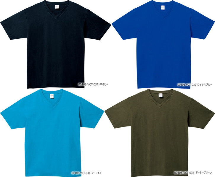5.6オンス ヘビーウェイトVネックTシャツ