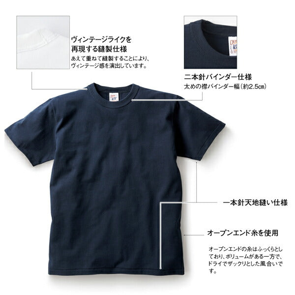 オープンエンドバインダーネックTシャツ