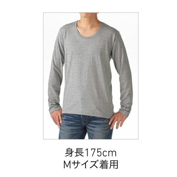 スリムフィット UネックロングスリーブTシャツ
