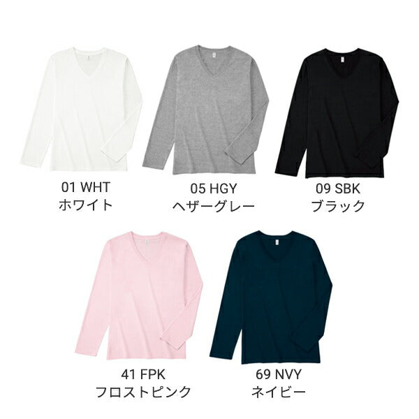 スリムフィット VネックロングスリーブTシャツ