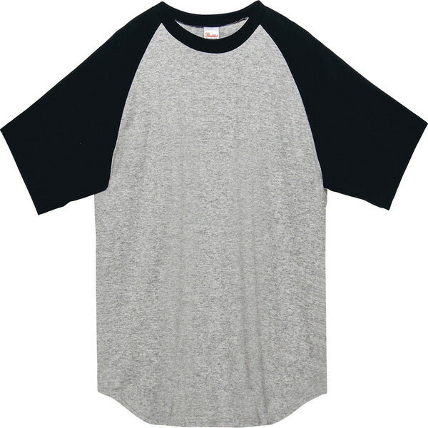 半袖Tシャツ 無地 綿 メンズ レディース 2XL 3XL 大きいサイズ 黒 ブラック ネイビー 白tシャツ ホワイト 杢グレー 赤 レッド 青 ブルー コンビカラー バイカラー 00106-CRT Printstar 5.6オンス ヘビーウェイト ラグランTシャツ クルーネック