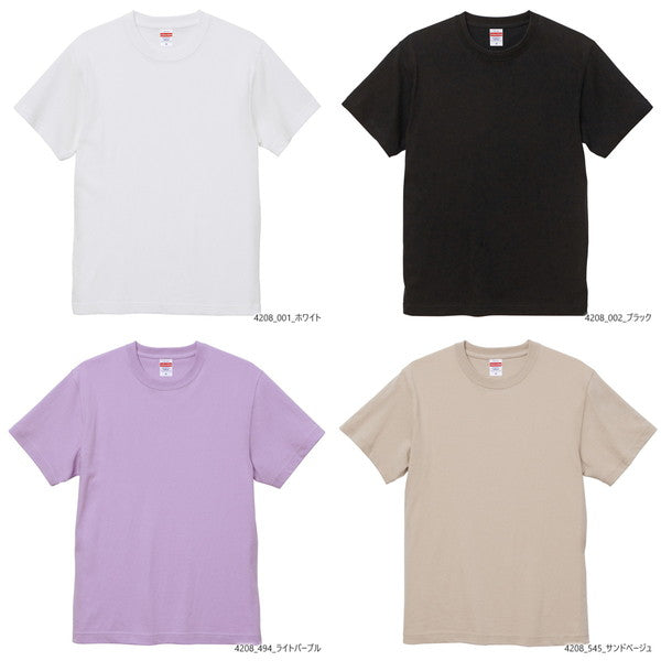 半袖 無地 厚手 綿 メンズ レディース 大きいサイズ XXL グレー ネイビー 黒 ブラック 白 ホワイト オリーブ ベージュ ピンク 紫 パープル 4208-01 6.0オンス オープンエンドヘヴィーウェイトTシャツ(C)