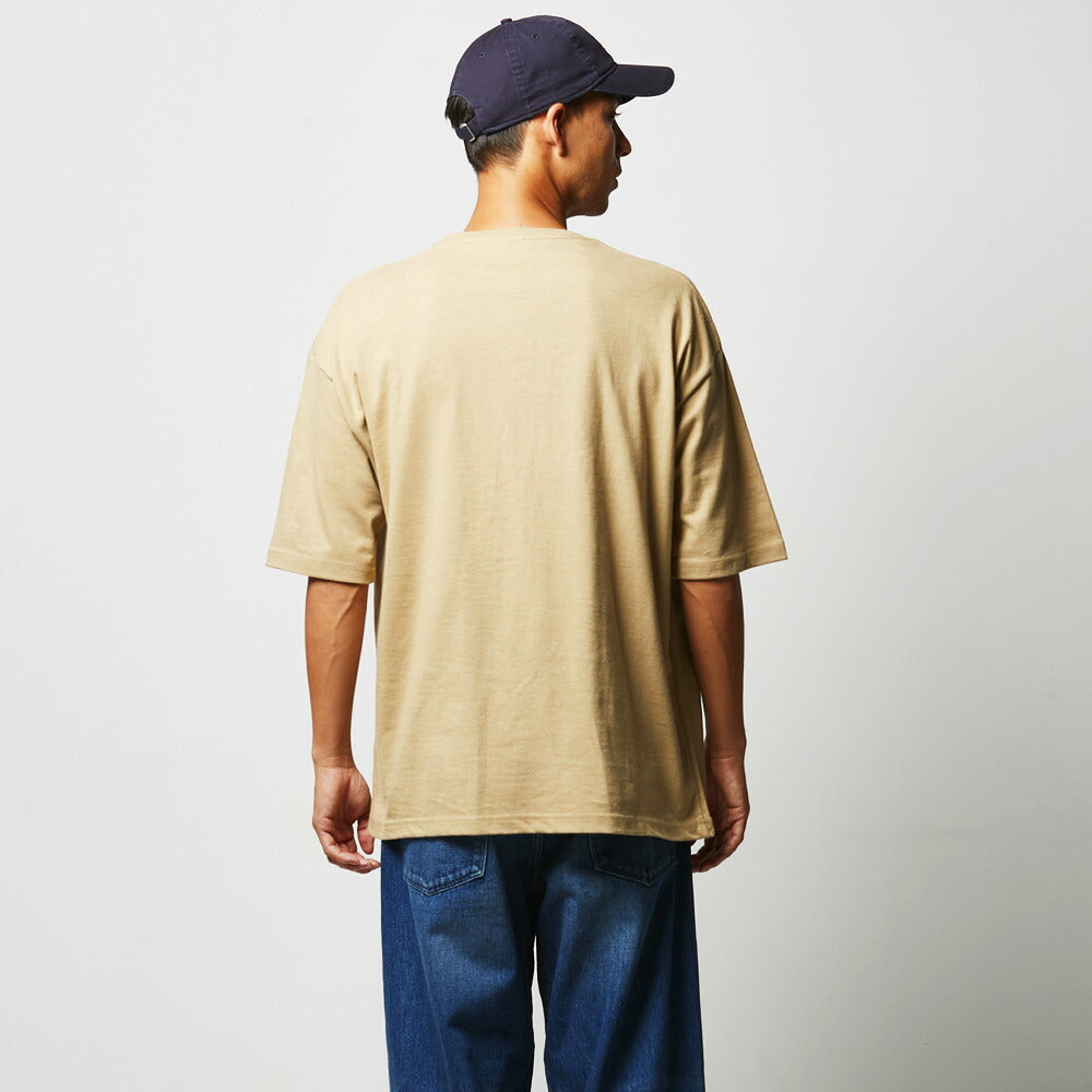 半袖Tシャツ 無地 綿 メンズ レディース S M L XL グレー 黒 ブラック ネイビー 白tシャツ ホワイト 緑 グリーン カーキ 5008-01 United Athle 5.6オンス ビッグシルエット Tシャツ(ポケット付) (C)