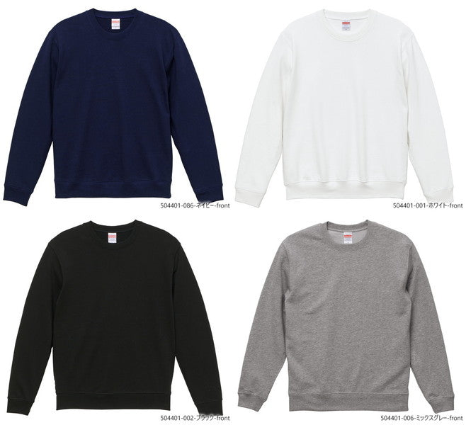 無地 スウェチEƒˆ トレーナã�E メンズ レチE‚£ース S M L XL 白 ホワイチEグレー チャコール ブラチE‚¯ ネイビã�E 5044-01 UnitedAthle 10.0オンス クルーネック スウェチEƒˆ�Eˆ裏パイル�E�EC)