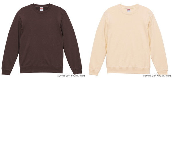 無地 スウェチEƒˆ トレーナã�E メンズ レチE‚£ース S M L XL 白 ホワイチEグレー チャコール ブラチE‚¯ ネイビã�E 5044-01 UnitedAthle 10.0オンス クルーネック スウェチEƒˆ�Eˆ裏パイル�E�EC)