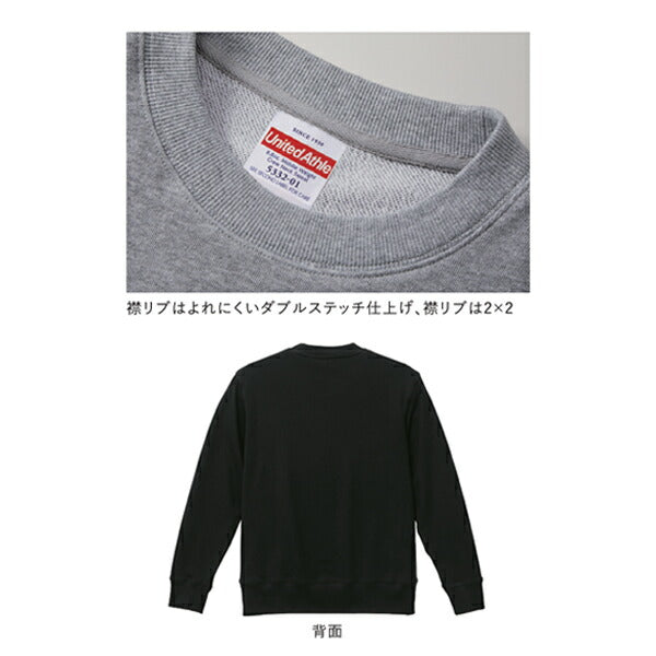 無地 トレーナã�E スウェチEƒˆ メンズ レチE‚£ース XXL 大きいサイズ グレー 黁EブラチE‚¯ ネイビã�E 白 ホワイチE 5332-01 UnitedAthle 8.8オンス ミドルウェイチEクルーネック スウェチEƒˆ�Eˆ裏パイル�E�E(C)