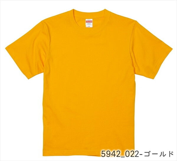 半袖Tシャツ 無地 綿 クルーネック メンズ レディース 大きいサイズ XXL 白 ホワイト グレー 黒 ブラック 赤 レッド オレンジ ピンク バーガンディ 黄色 イエロー ゴールド チャコール 5942-01 United Athle 6.2オンス プレミアム Tシャツ(C)
