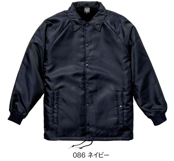 ジャケチEƒˆ ブルゾン アウター コーチジャケチEƒˆ サチEƒ³ 長袁E無地 撥水 防風 保温 | ブラチE‚¯ ネイビã�E OD | S M L XL | メンズ レチE‚£ース | 7482 7482-01 | United Athle(ユナイチEƒƒドアスレ) | コーチEジャケチEƒˆ�Eˆã�Eア裏地付!EC)