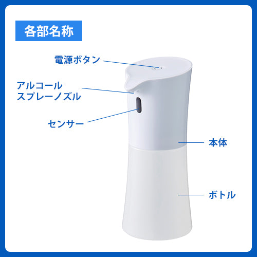 自動アルコールディスペンサー(非接触タイプ)