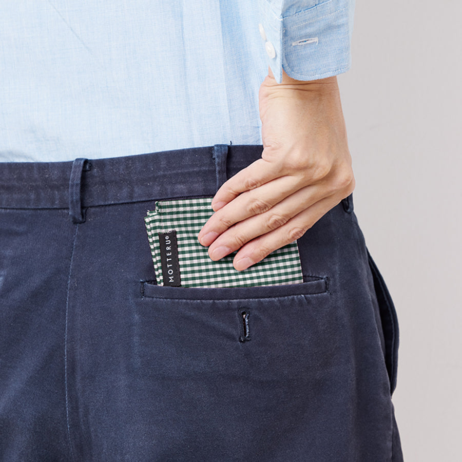 MOTTERUポケスク ハンカチ ギンガムチェック