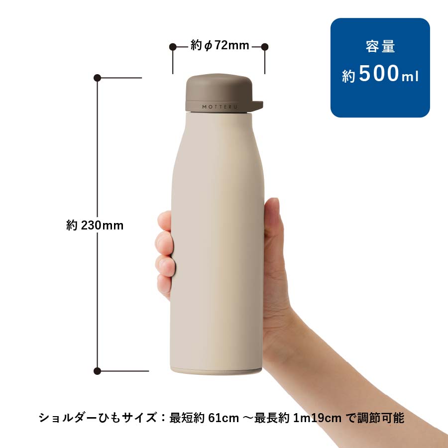 MOTTERUショルダーサーモステンレスボトル ver.2