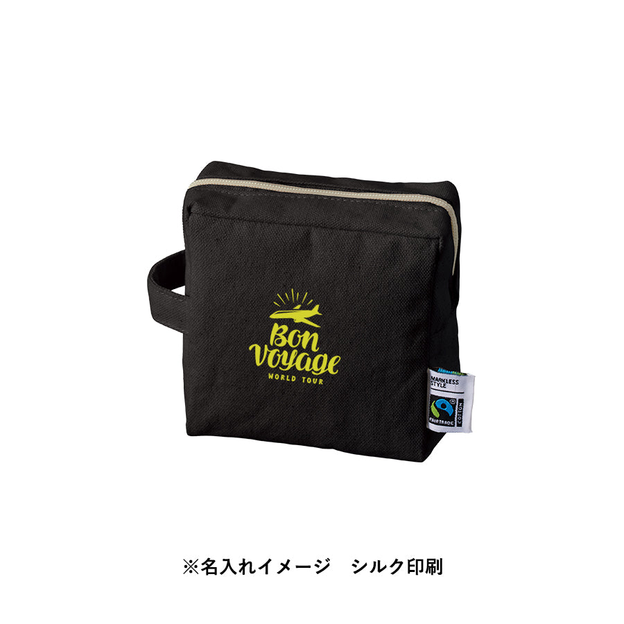 【先行掲載】フェアトレードコットンキャンバスファスナーポーチ(S)