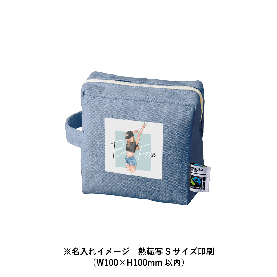 【先行掲載】フェアトレードコットンキャンバスファスナーポーチ(S)