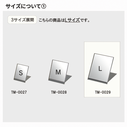 フロストスクエアミラー(L)