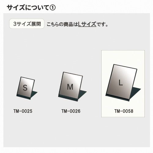 マットスクエアミラー(L)