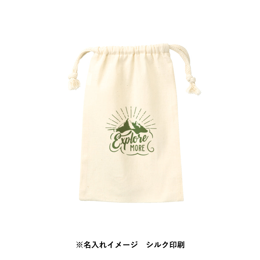 コットン巾着(M) ナチュラル