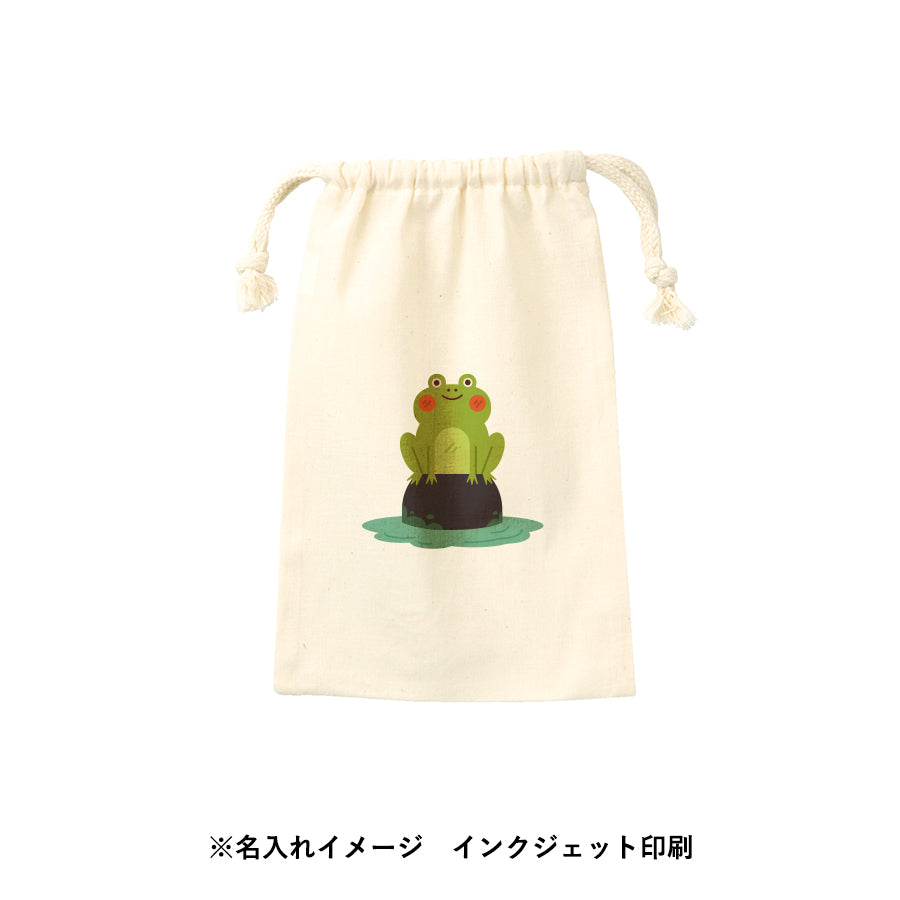 コットン巾着(M) ナチュラル
