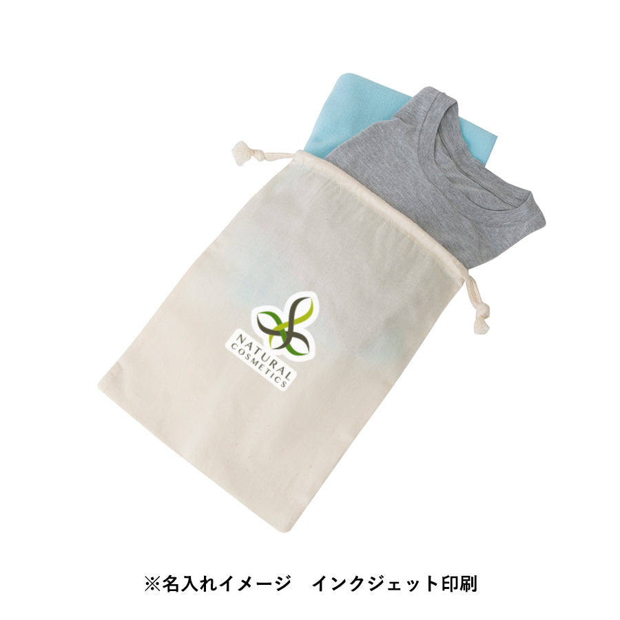 コットン巾着(L) ナチュラル
