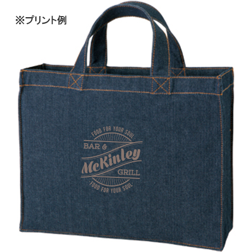 デニムカレッジトート(M) ワイドインディゴ
