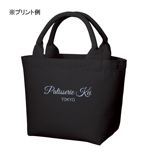 厚手キャンバスパイプハンドルトート ブラック