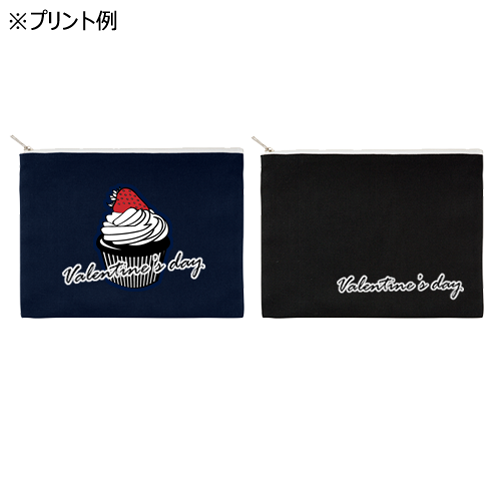 キャンバスフラットポーチ(L)