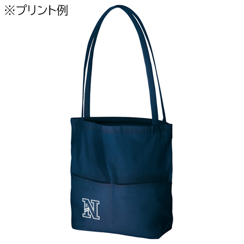 厚手コットンアウトポケットトート