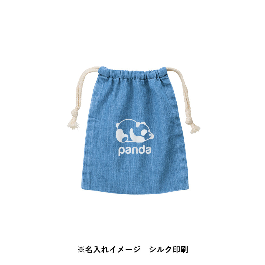 デニム巾着(S) ヴィンテージブルー