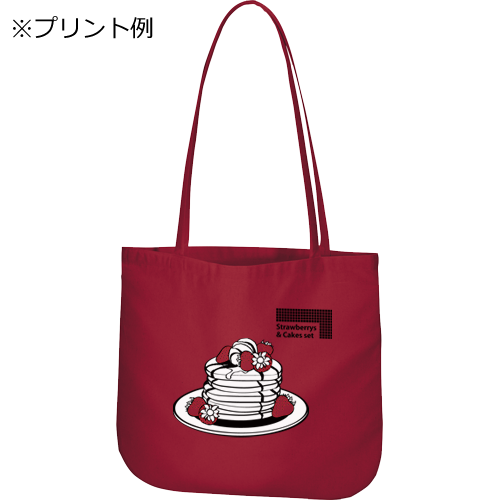 厚手コットンラウンドボトムバッグ(M)