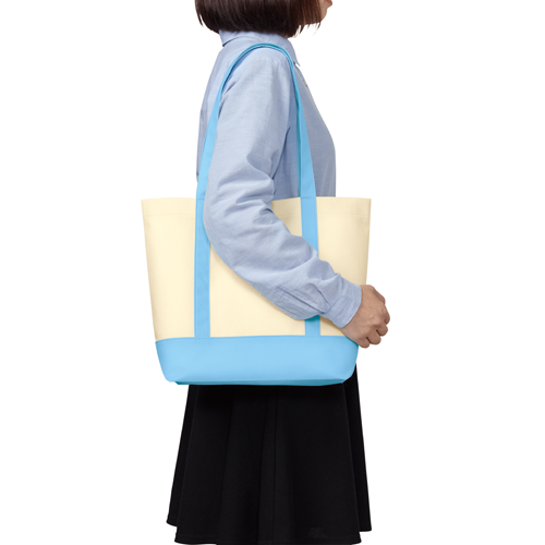 不織布バイカラートート(M)