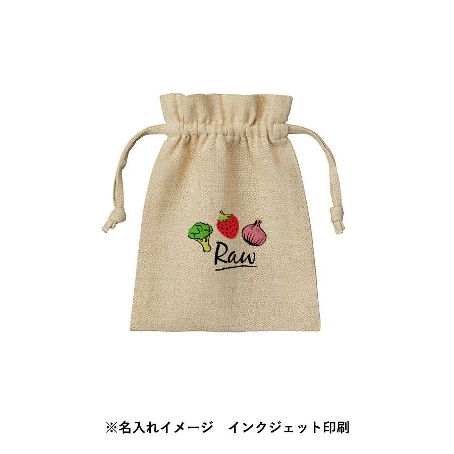 コットンリネン巾着(S)