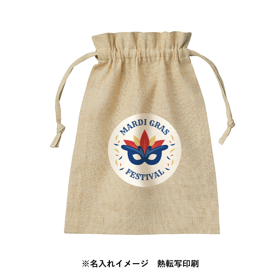 コットンリネン巾着(M)