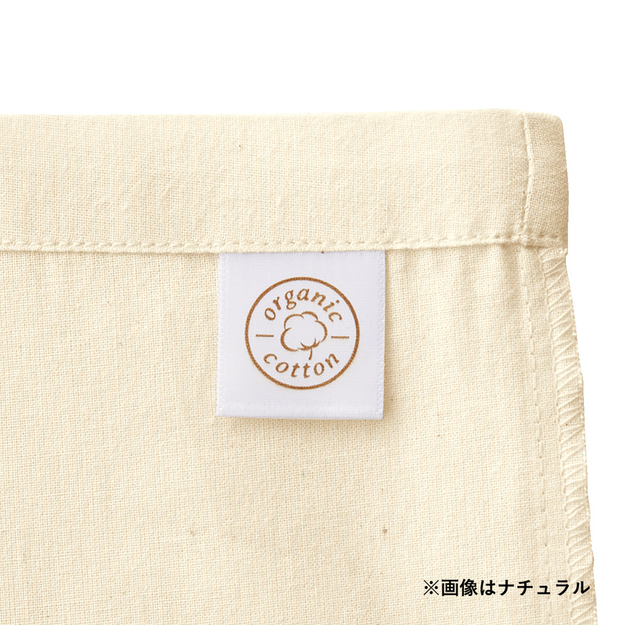 オーガニックコットンA4フラットバッグ ブラック
