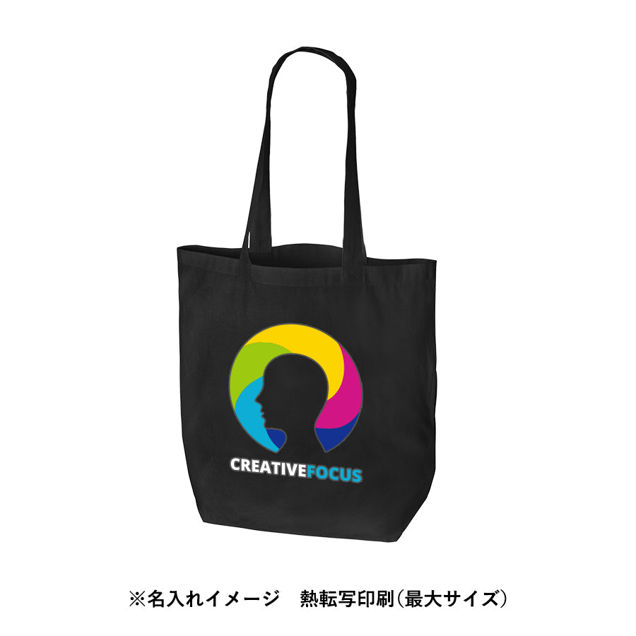 オーガニックコットンバッグ(M) ブラック