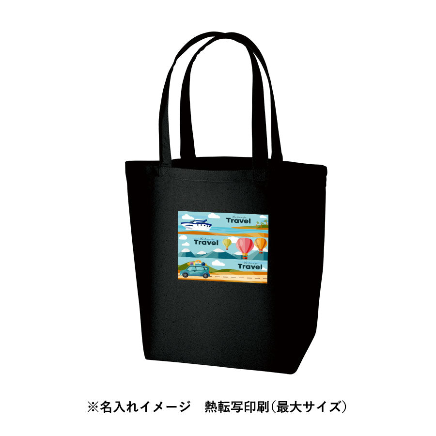 オーガニックコットンキャンバストート(L)内ポケット ナイトブラック