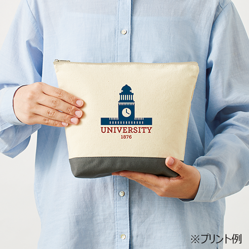 ライトキャンバスカラーボトムデイリーポーチ(M)