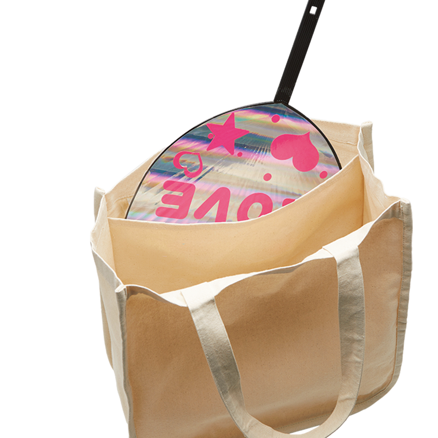 キャンバスホリデースクエアトート 仕切りポケット付 ナチュラル