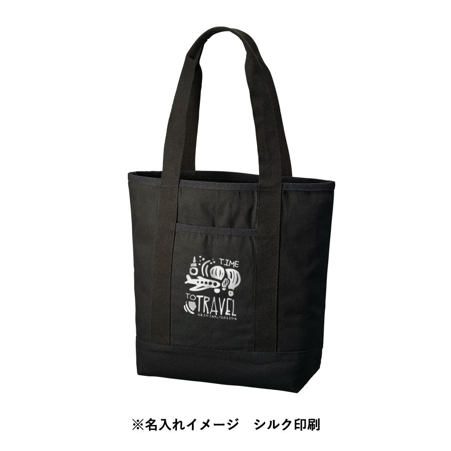 オーガニックコットンキャンバスライントート ナイトブラック