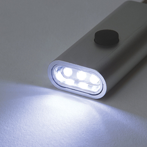 LED3灯フラットライトキーホルダー