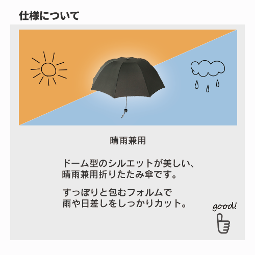 深張UV折りたたみ傘
