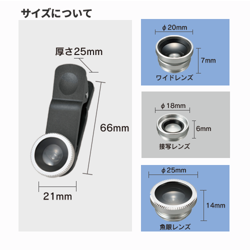 モバイルカメラレンズ ver.2 ブラック