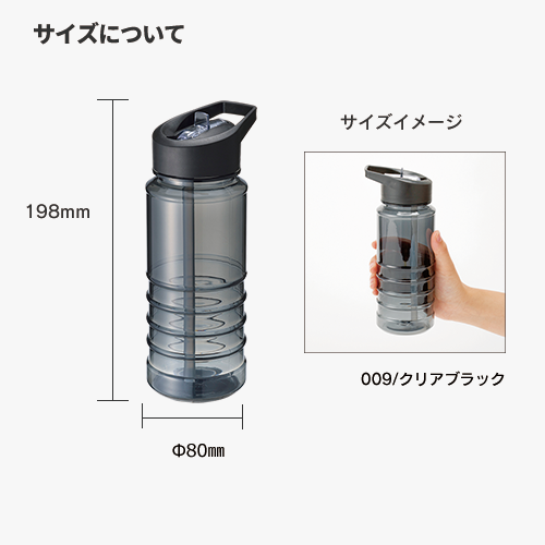 ストロー付スポーツボトル