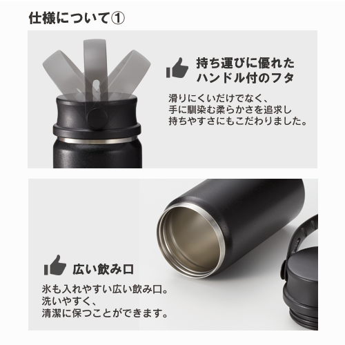 ZaLattoサーモハンドルスタイルボトル 500ml