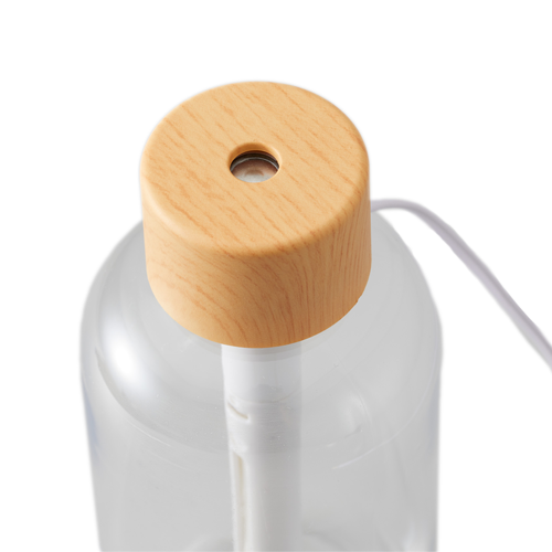 パーソナル加湿器 木目調クリアボトルタイプ ナチュラルウッド