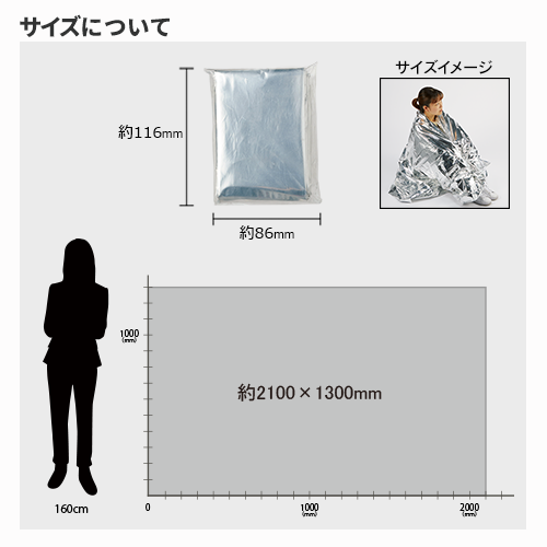 音が気にならないアルミブランケット