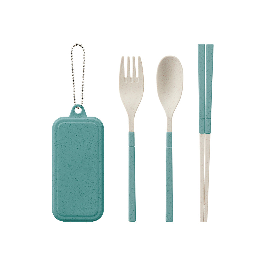 カトラリーセット麦わら入タイプミニ(3点)