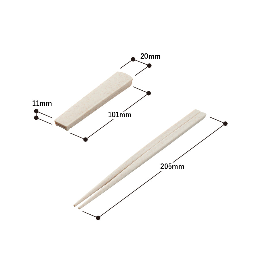 箸キャップ付き箸(バンブーファイバー入タイプ)
