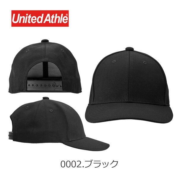 UnitedAthle 9665-01 ロークラウン スナップバチE‚¯ キャチE�E 帽孁Eメンズ レチE‚£ース ブラチE‚¯ ネイビã�E (C)