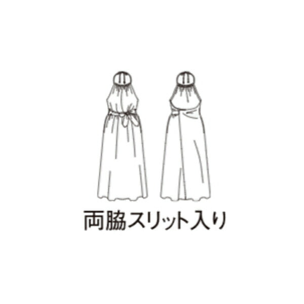 ワークエプロン カフェエプロン 制朁E保育士 首掛ぁEロング丁EアロチEメンズ レチE‚£ース F 靁Eブルー FK7173 FACE MIX エプロンドレス(パイナップル) (B)