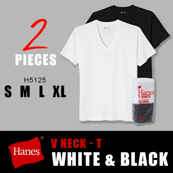 【在庫一掃SALE】【BR】Hanes ヘインズ Japan Fit ジャパン フィット 2P 2枚組 アソート vネックTシャツ 無地 tシャツ 半袖 メンズ無地 メンズ半袖tシャツ | ホワイト グレー ブラック | S M L XL | メンズ レディース | H5125-2P | Hanes Japan Fit 2P VネックTシャツ