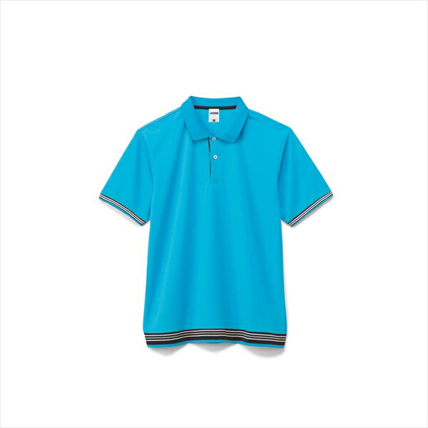 無地 半袖ã�EロシャチEメンズ レチE‚£ース S M L LL 3L 4L 5L 赤 レチEƒ‰ ピンク サチE‚¯ス ターコイズ MS3117 LIFEMAX 裾ラインリブã�EロシャチE(B)